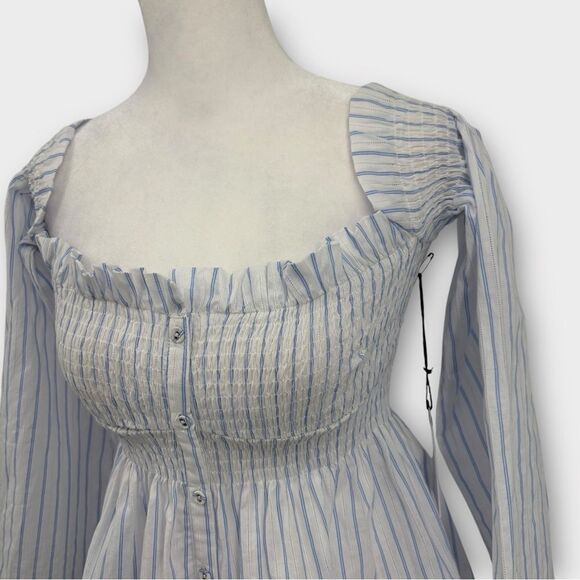 Anthropologie ASTR the Label Shelby Striped Off-The-Shoulder Top Size XS NWT - Picture 4 of 10